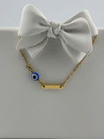 Load image into Gallery viewer, Blue Eye Bar Bracelet