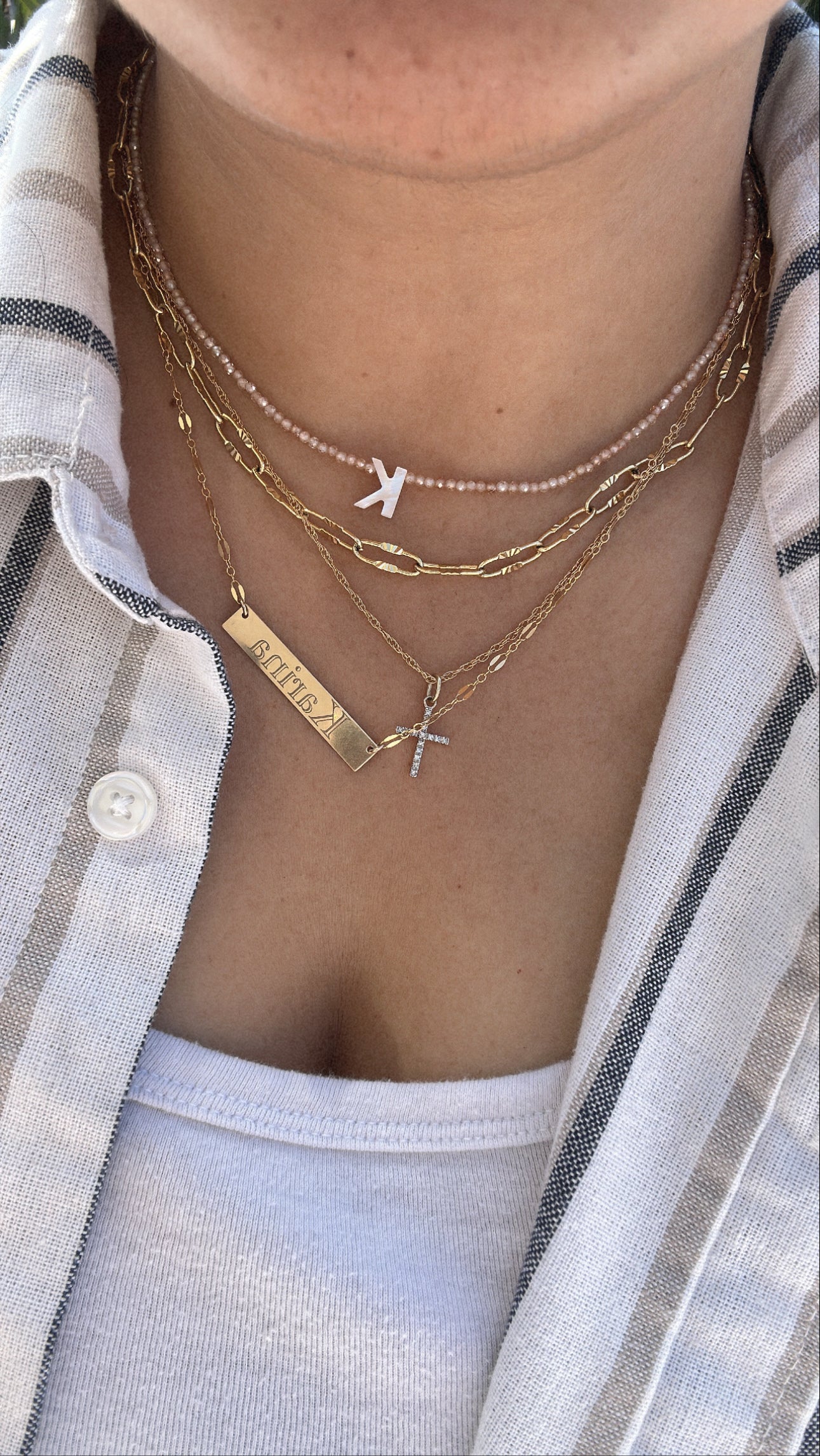 GF Bar Necklace