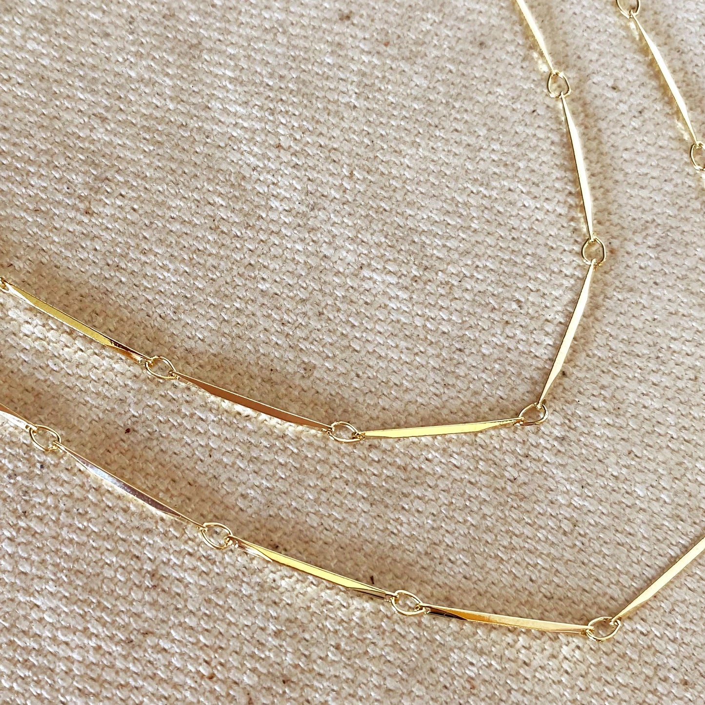 Diamond Cut Straw Chain