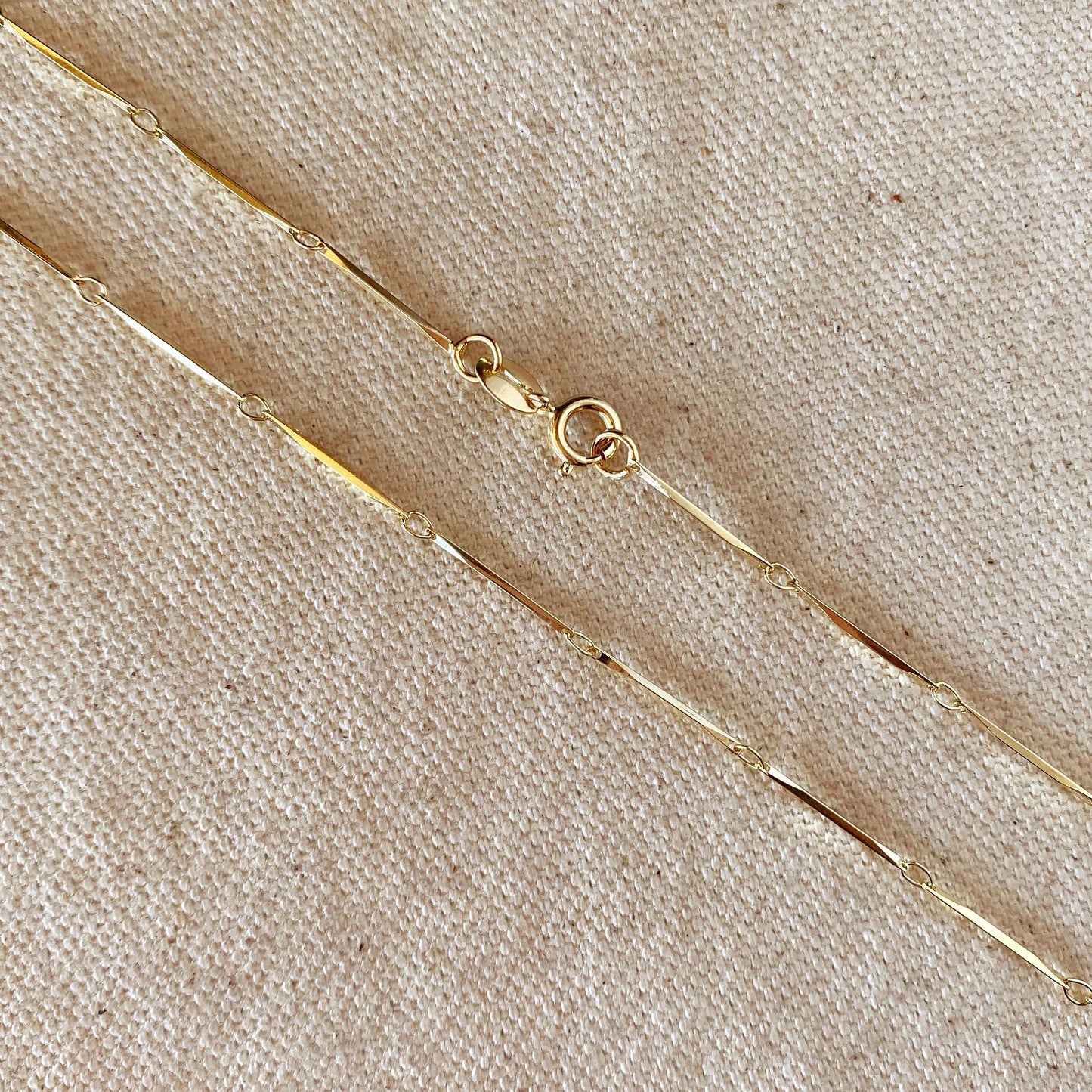 Diamond Cut Straw Chain