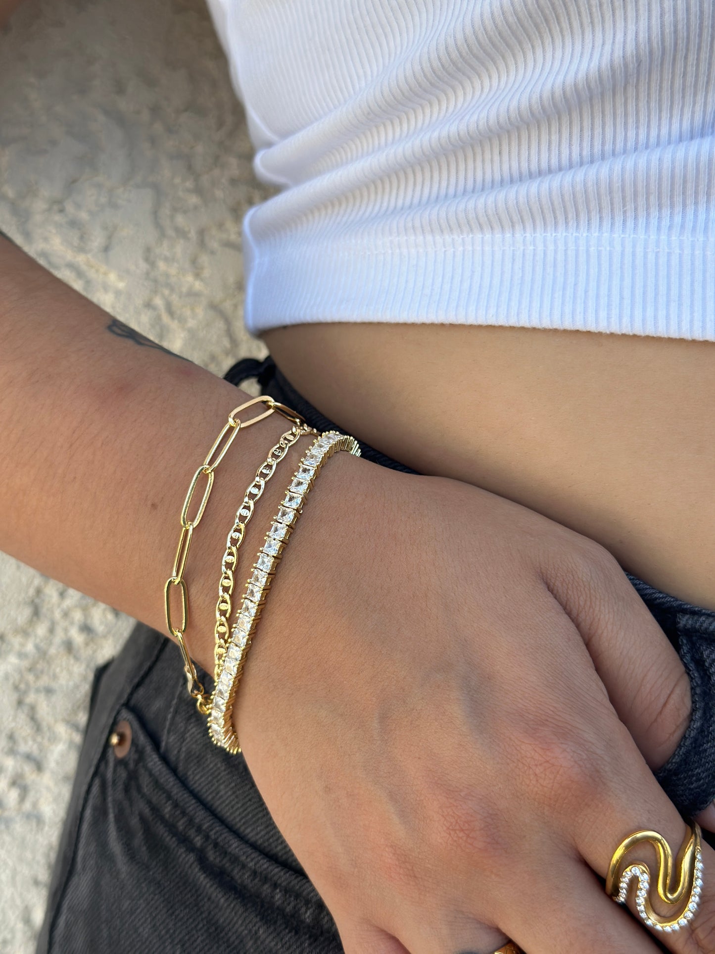 Staple Paperclip Bracelet
