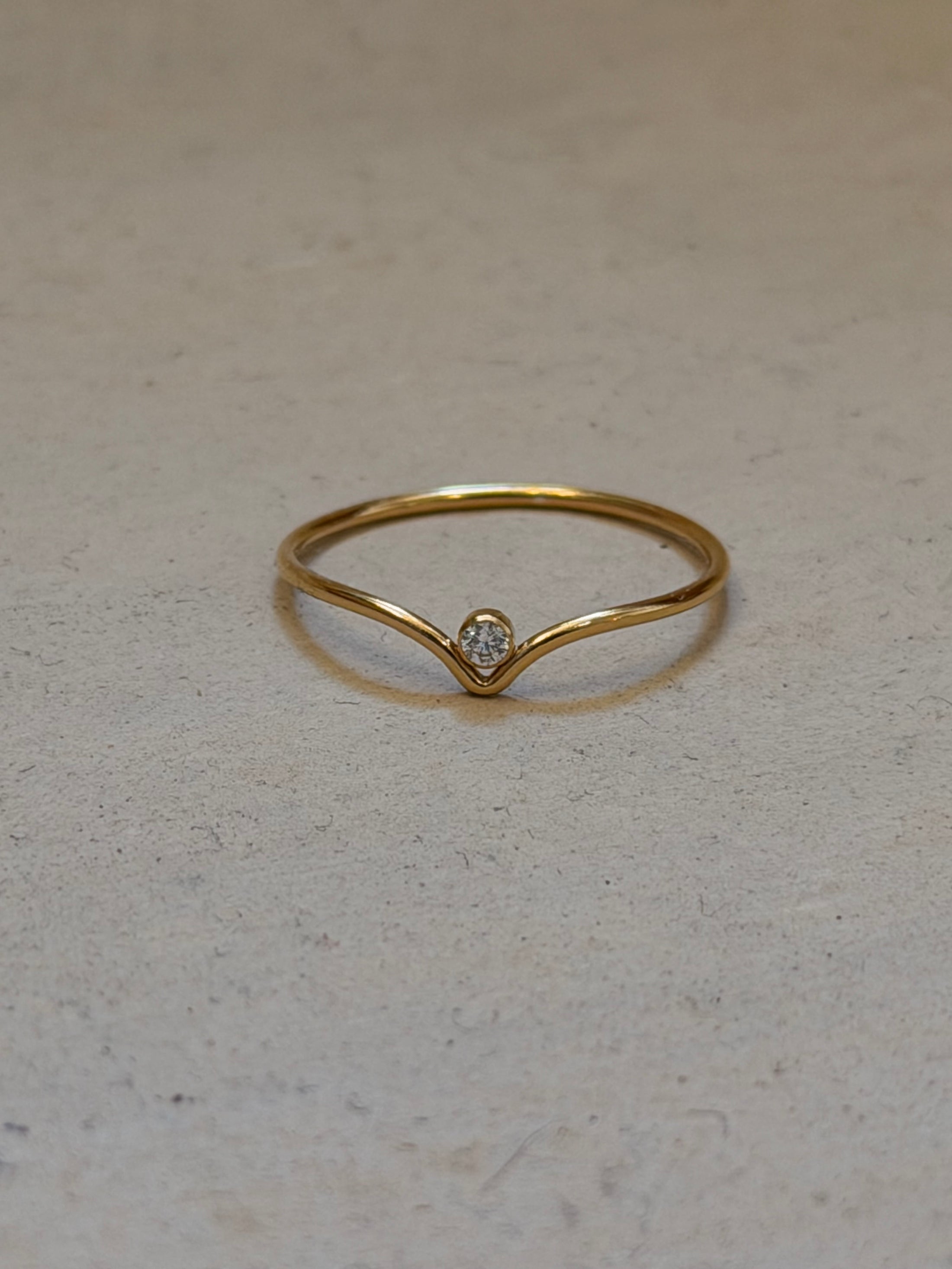 Dainty Drop Ring