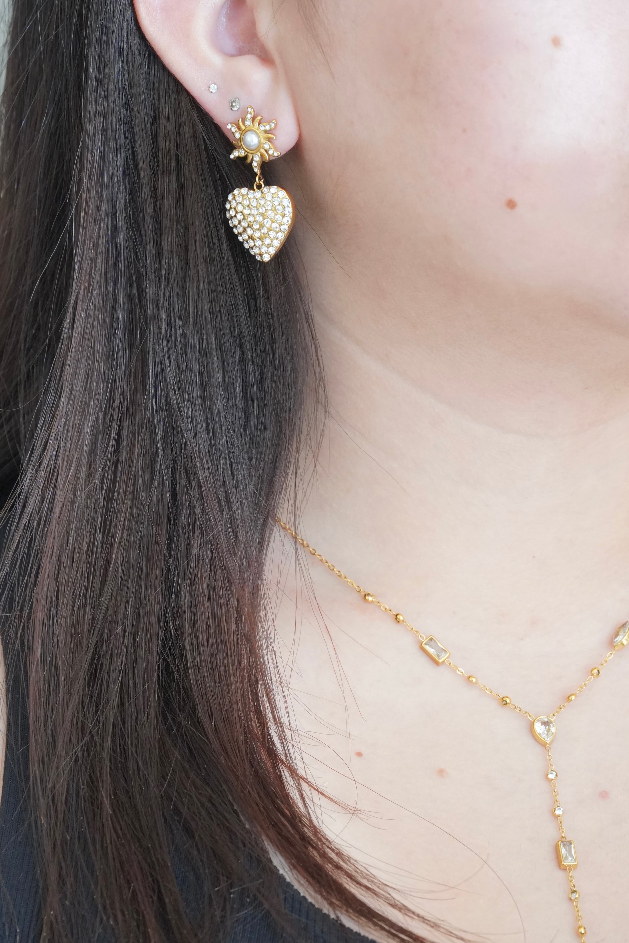 Fancy Love Dangle Earrings