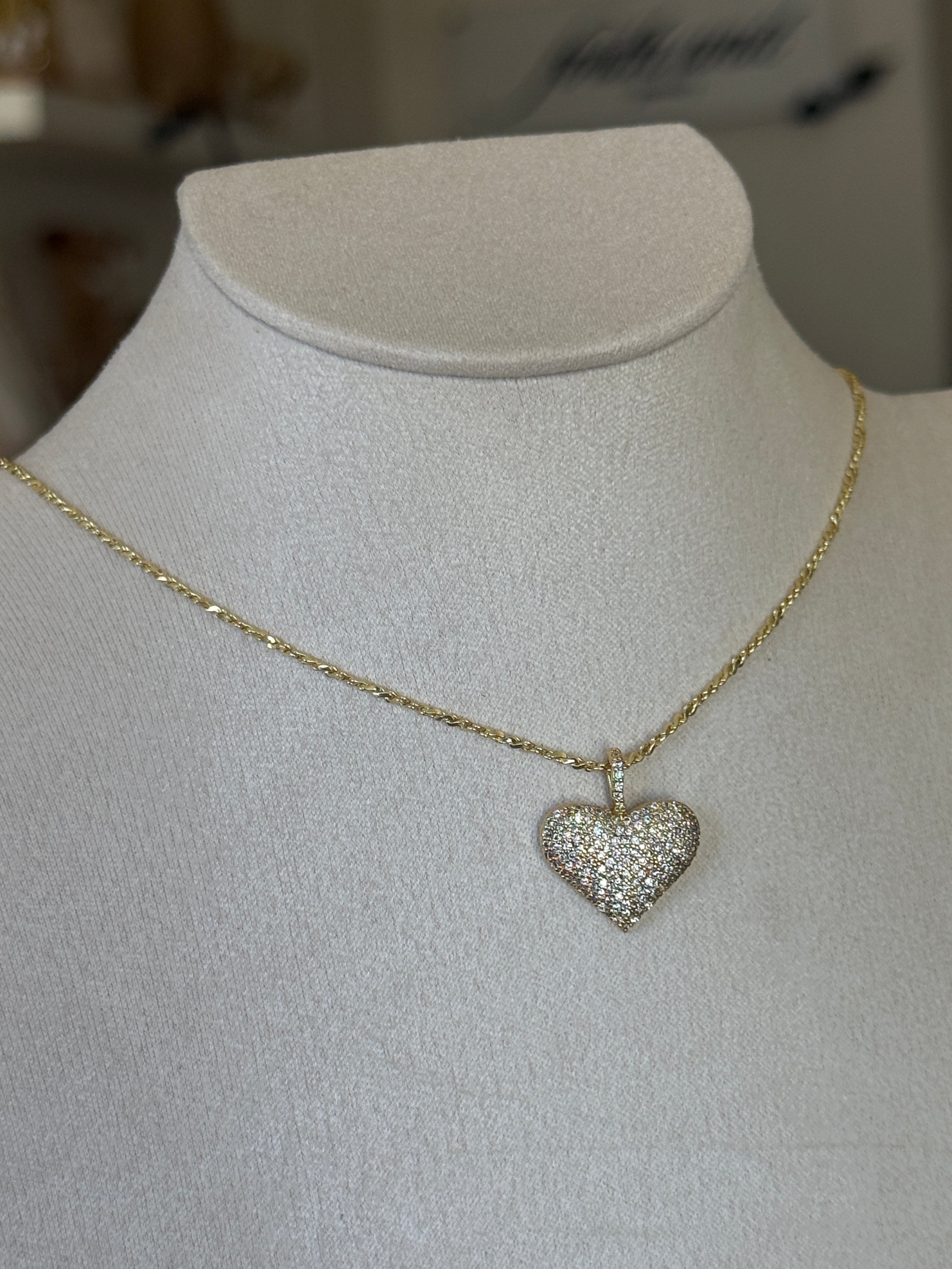 Shimmer Heart Necklace