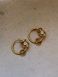 Load image into Gallery viewer, Soleil Charm Hoops
