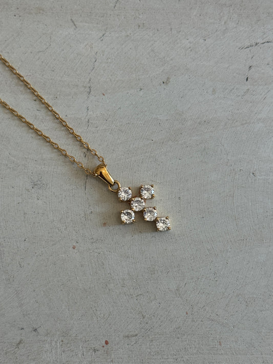 Brillo Cross Necklace