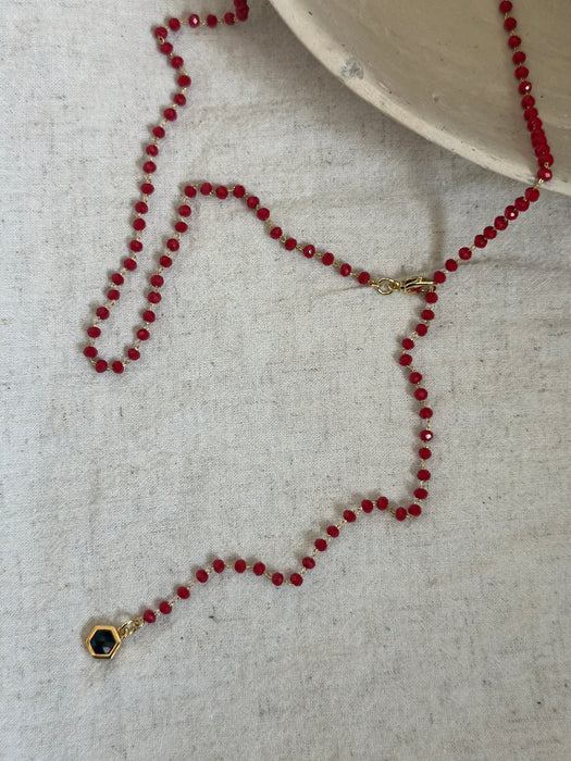 Diabla Beaded Chain Necklace