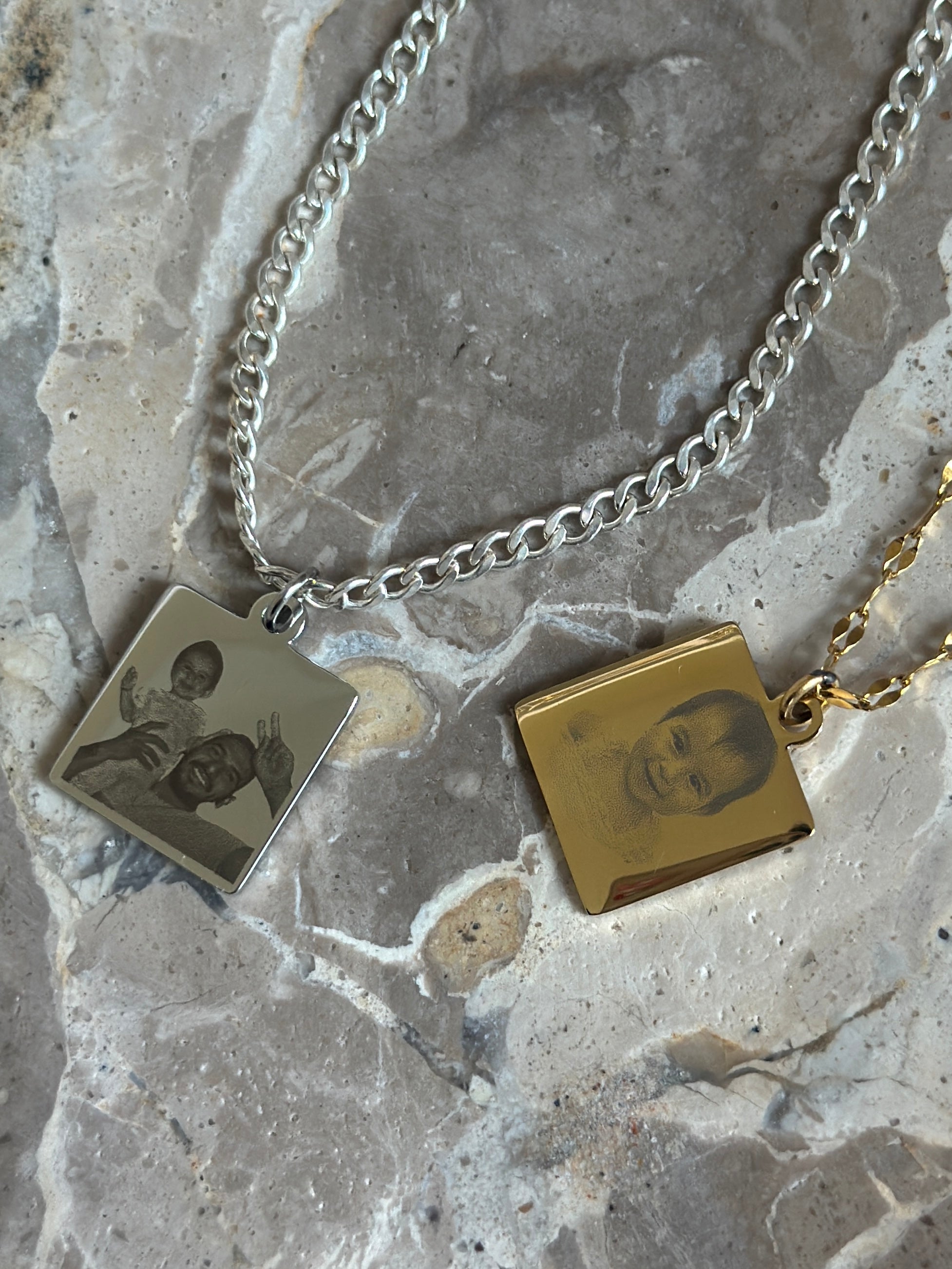 GP Squared Necklace