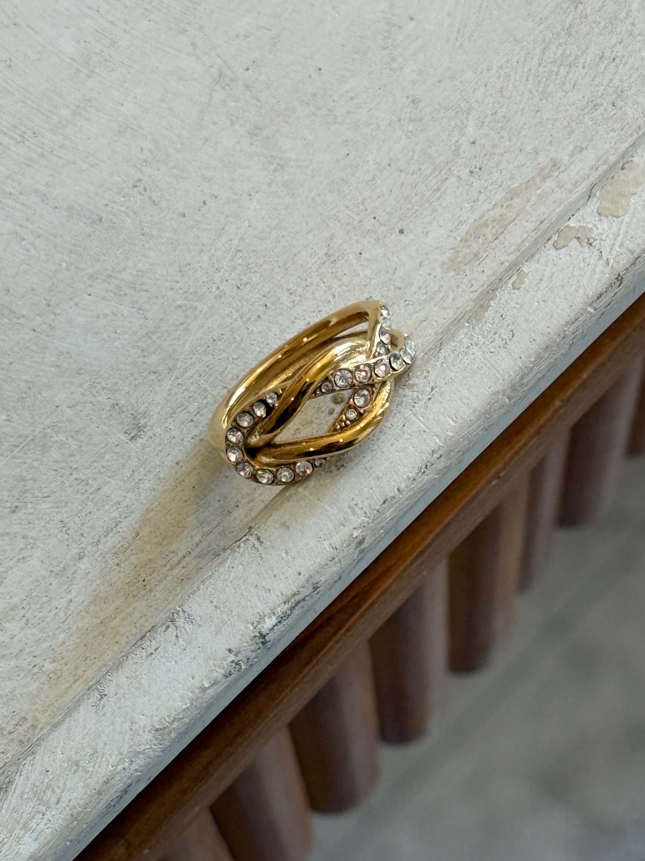Twist CZ Ring