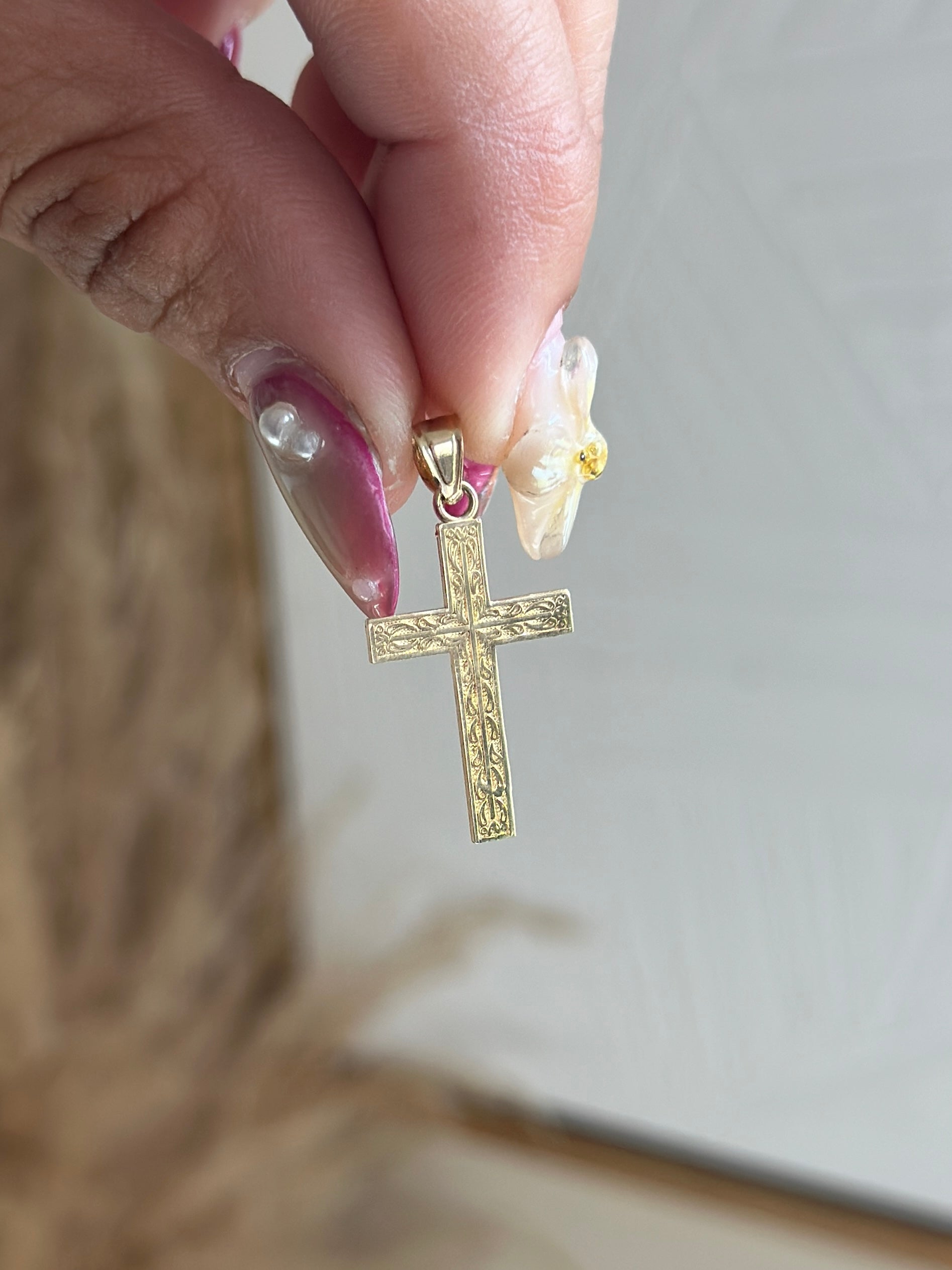 Intricate Cross Pendant