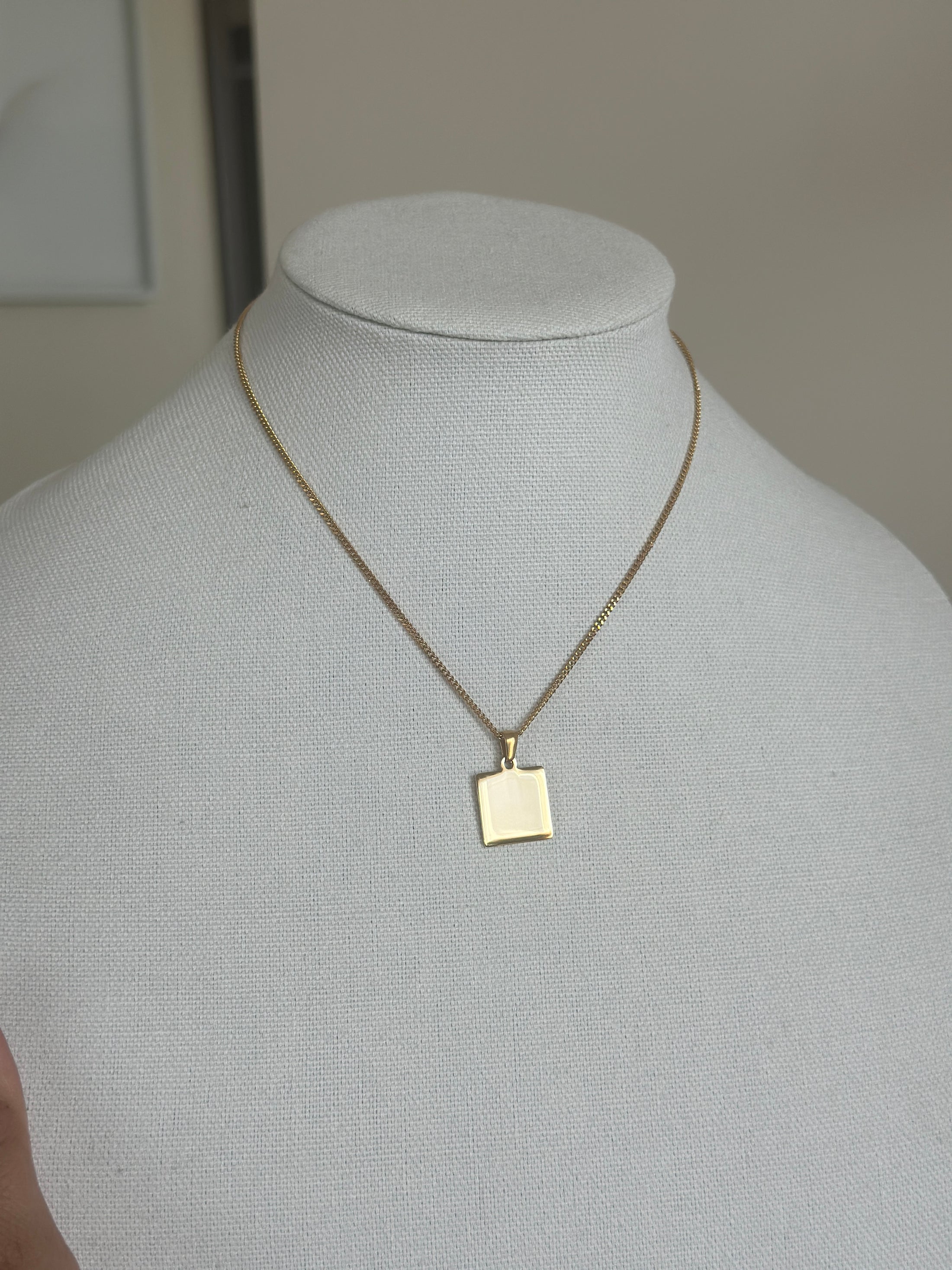 GP Squared Necklace