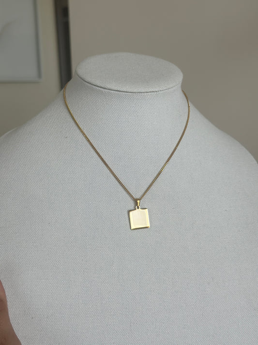 GP Squared Necklace