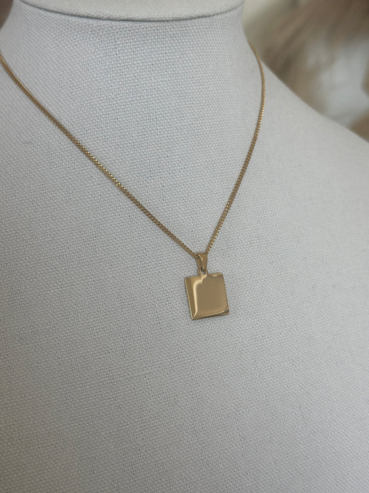 GP Squared Necklace