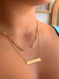 Load image into Gallery viewer, Paperclip CZ Necklace
