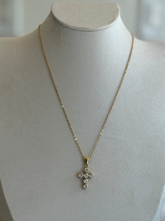 Brillo Cross Necklace