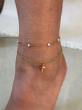 Load image into Gallery viewer, Double Chain Cross Anklet
