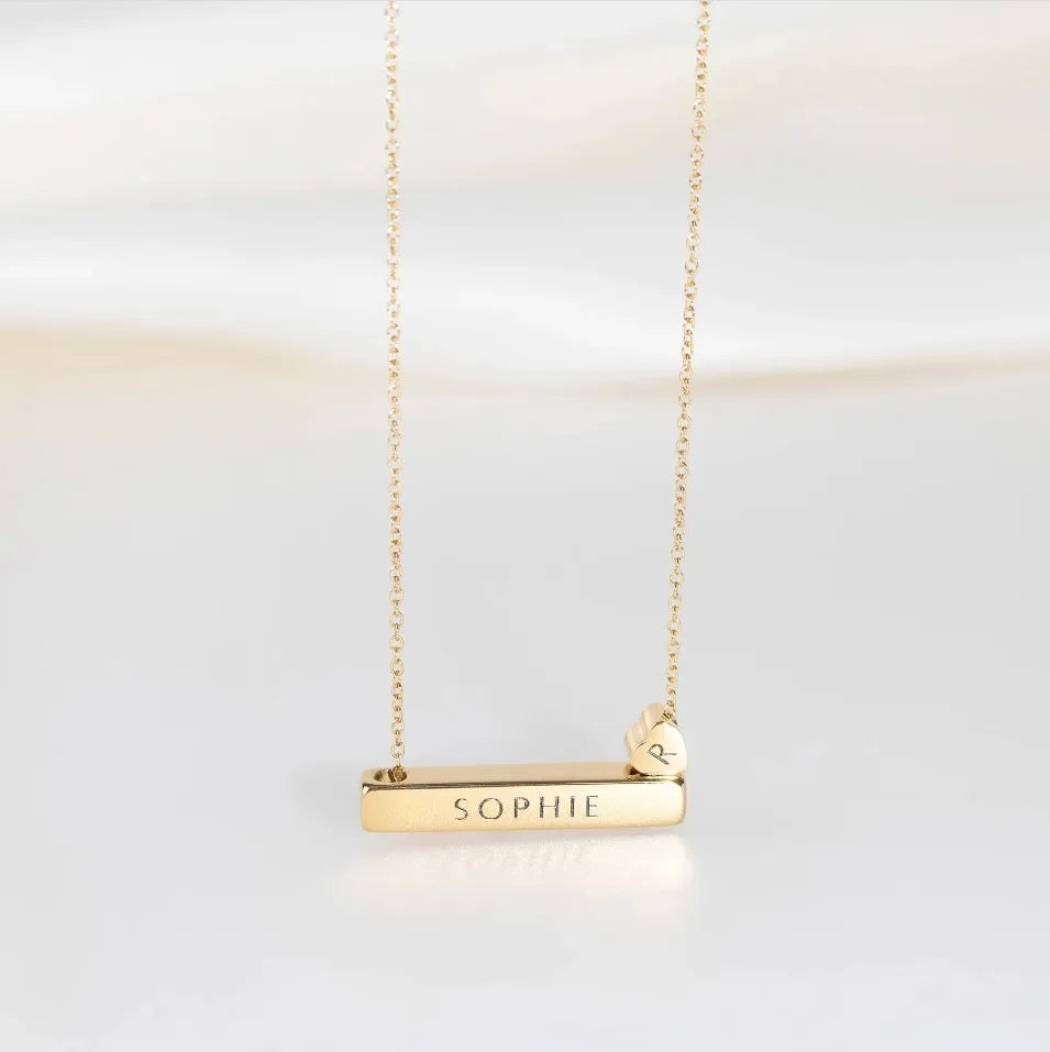 Hearts Bar Necklace