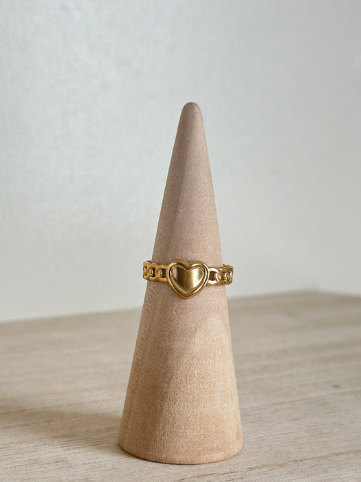 Curbed Love Ring