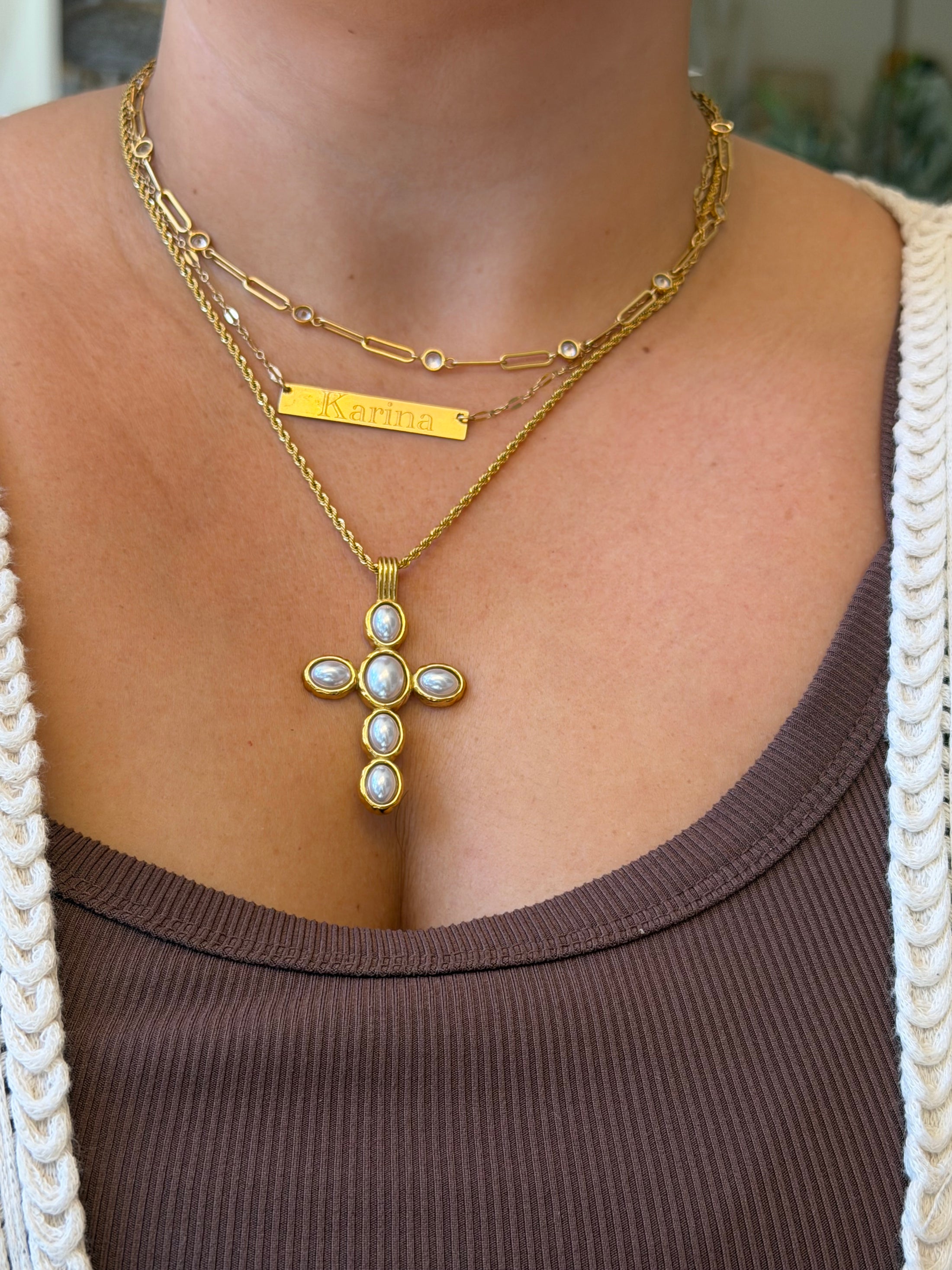 Eterna Cross Necklace