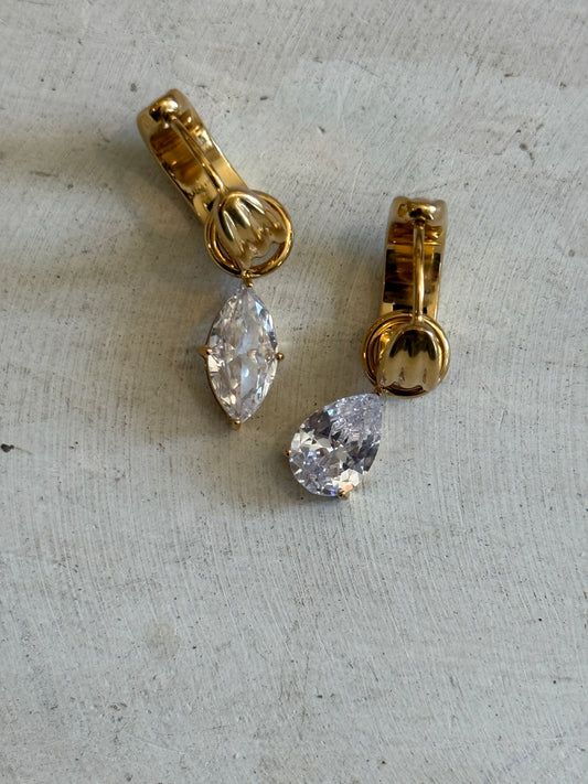 Diamanté Dangling Earrings