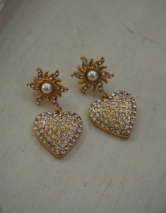 Fancy Love Dangle Earrings