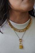 Load image into Gallery viewer, Two-Tone Lock Necklace
