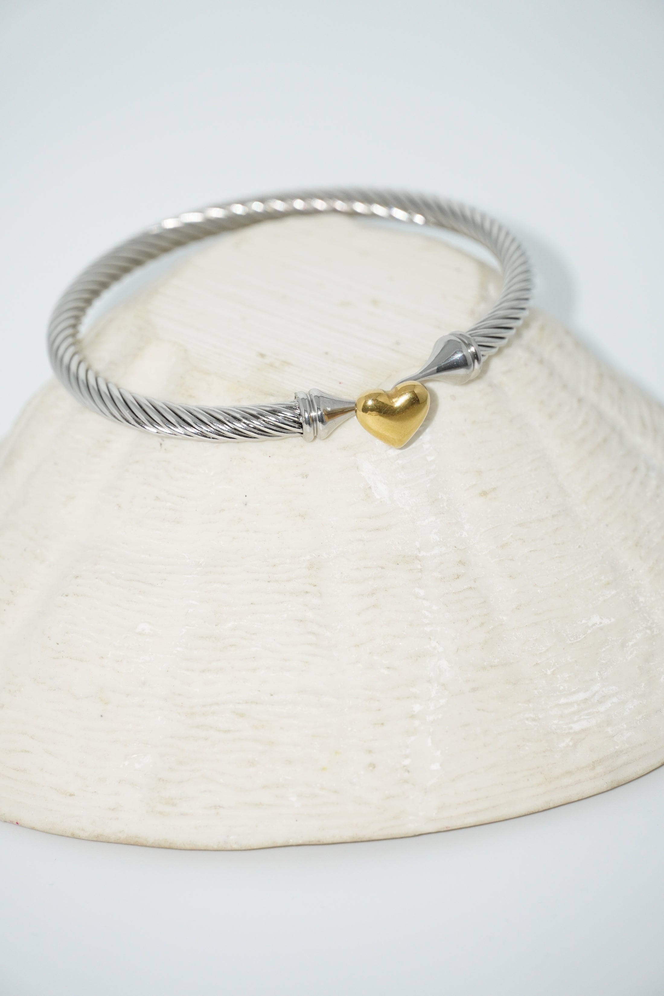 Golden Heart Bangle