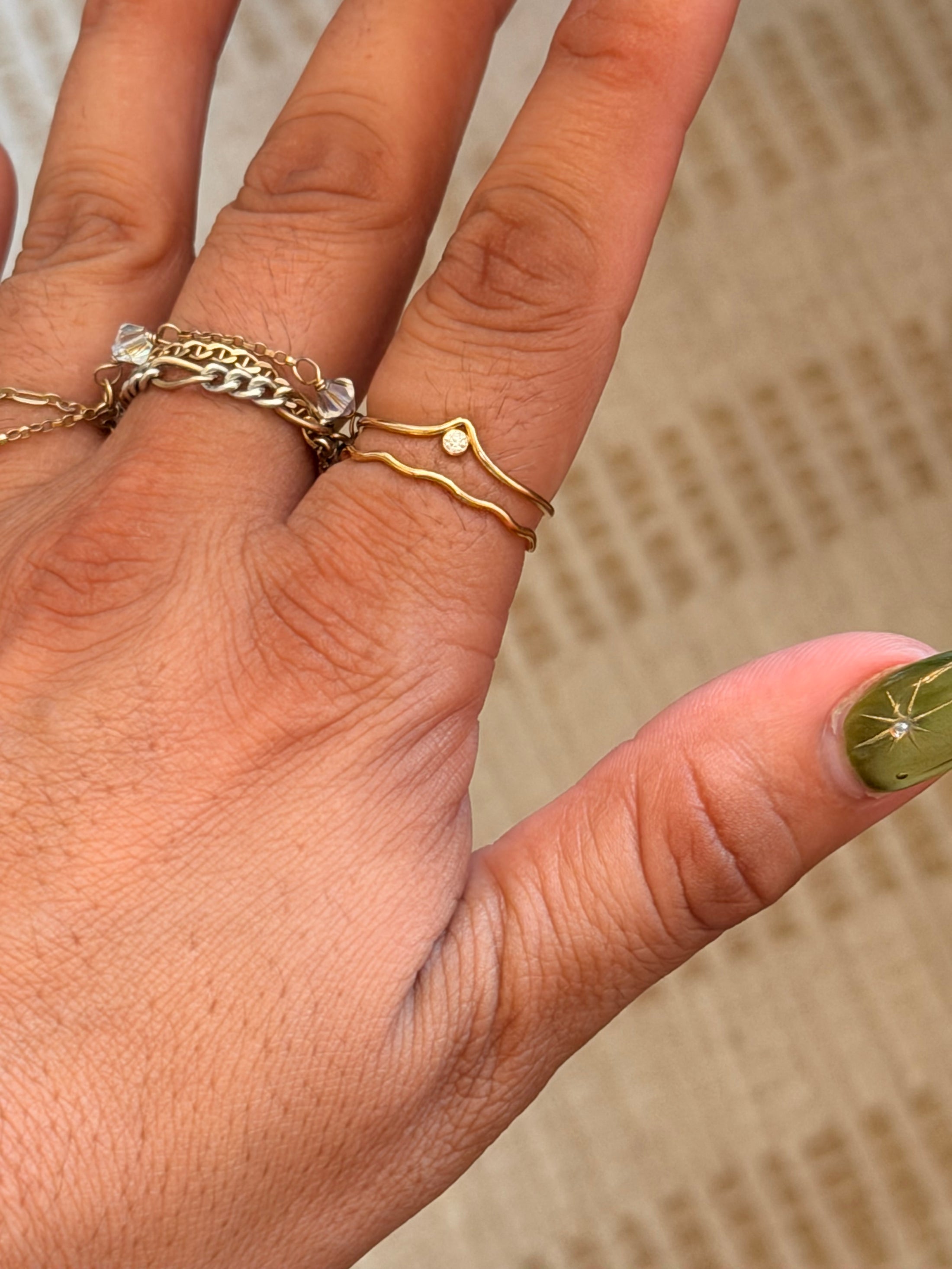 Dainty Drop Ring