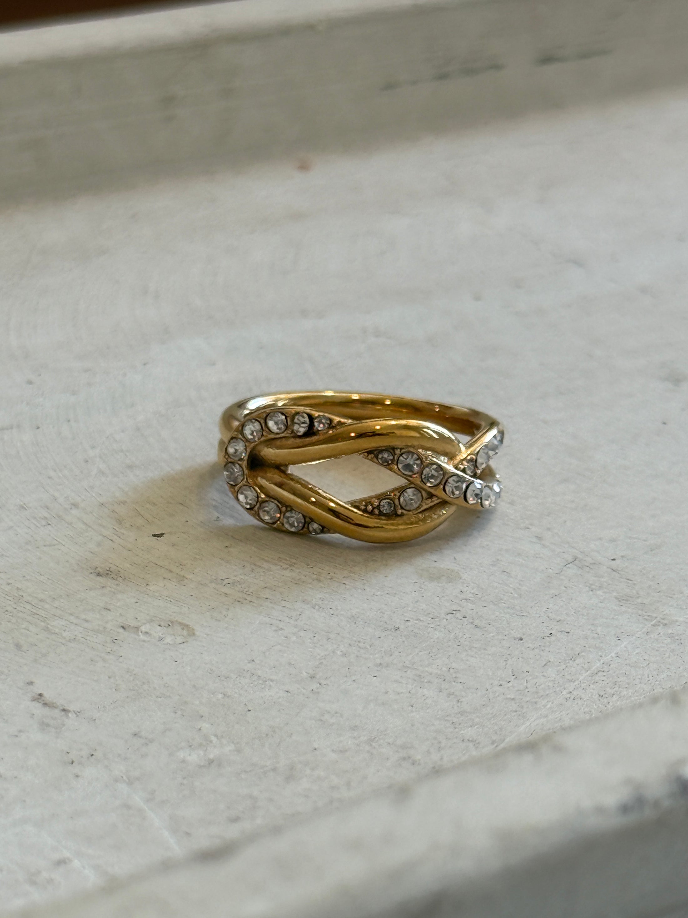 Twist CZ Ring