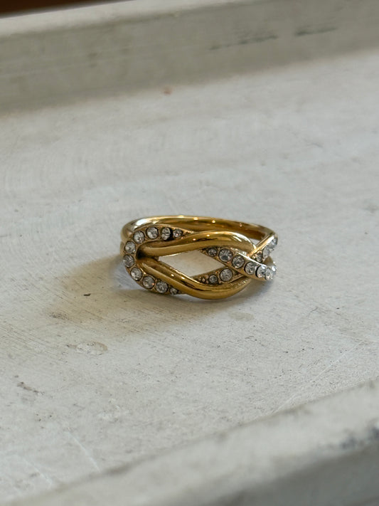 Twist CZ Ring
