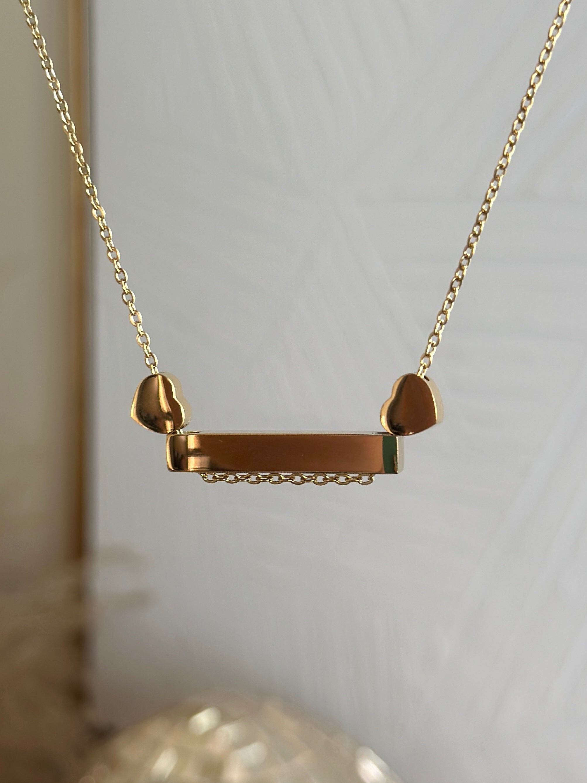 Hearts Bar Necklace