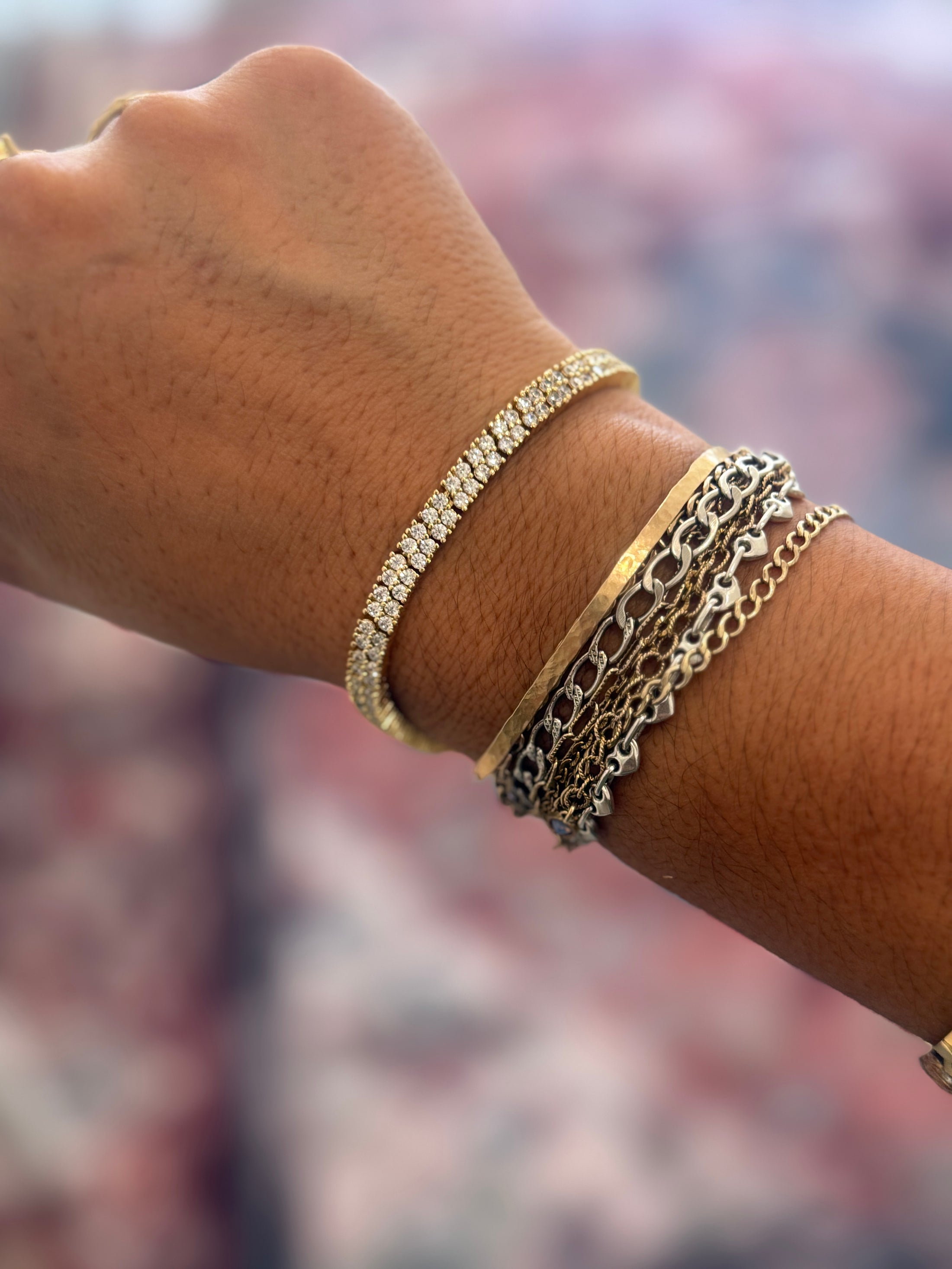 Double Link Tennis Bracelet