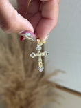 Load image into Gallery viewer, 14k Textured Cross Pendant
