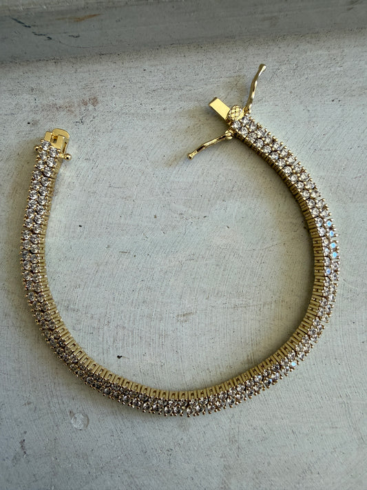 Double Link Tennis Bracelet