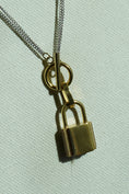 Load image into Gallery viewer, Two-Tone Lock Necklace
