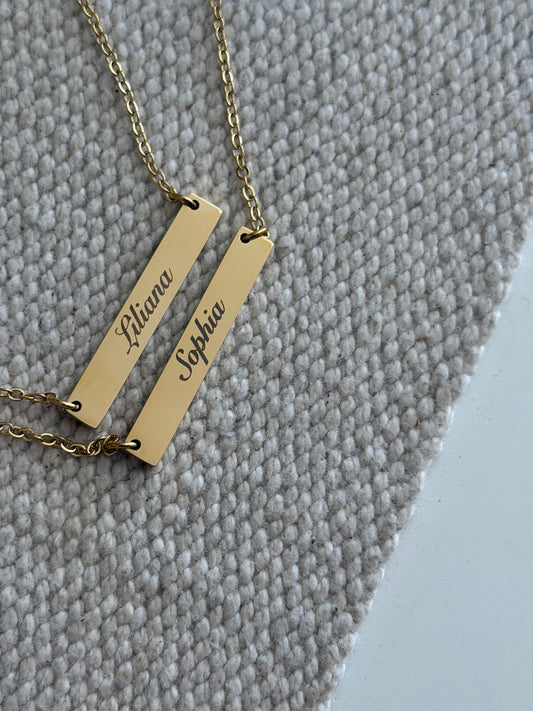 Name Bar Necklace